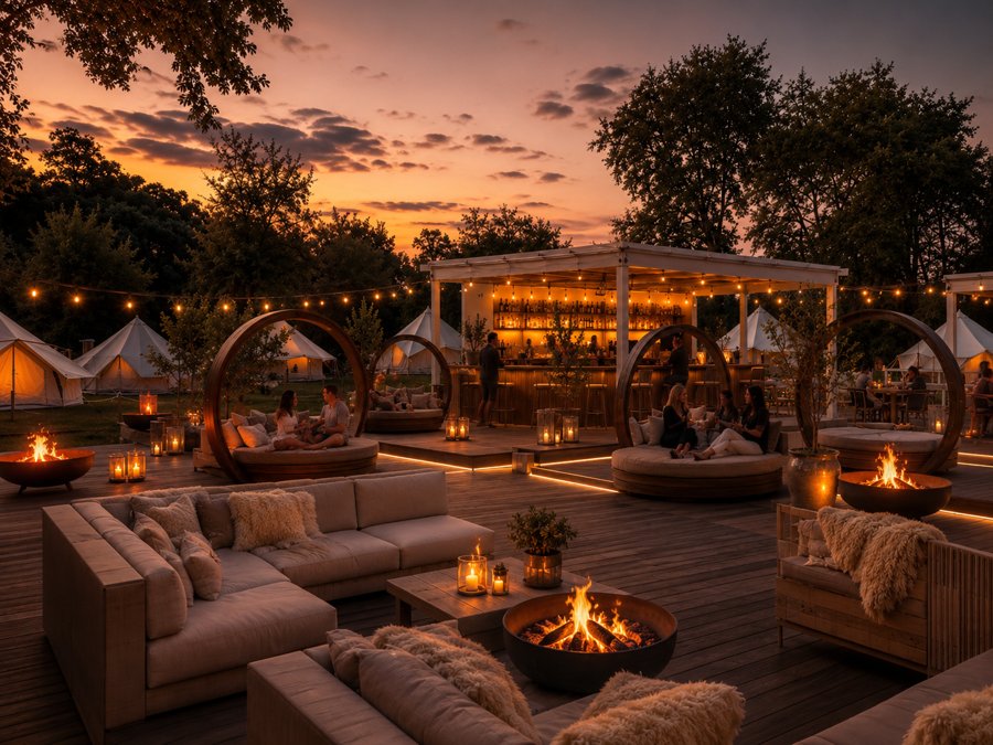 Future Bell Tent Village PARKS outdoor village concept
